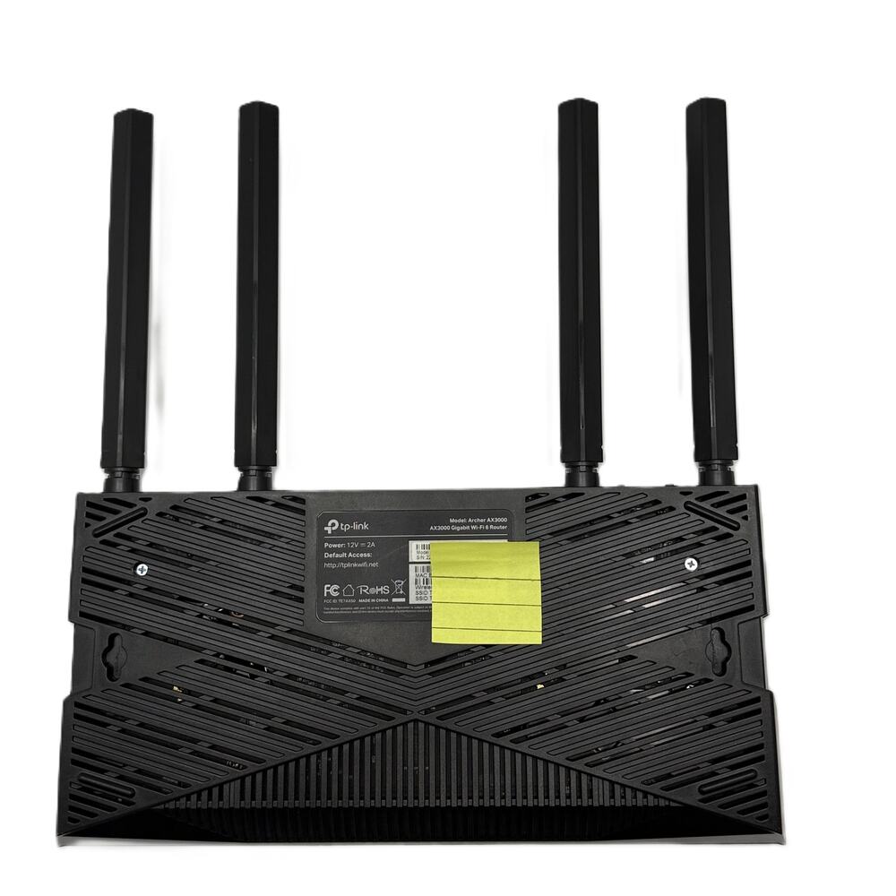 TP-Link AX3000 Dual-Band Gigabit Wi-Fi 6 Router - Black - Picture 2 of 5